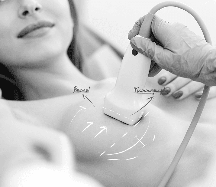 U&U乳腺癌超声检查 — 用超声探头检查乳房
