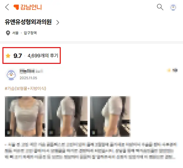 狎鸥亭隆胸整形外科,“只看主刀院长的评价就行”是一种误区 — 본문 이미지