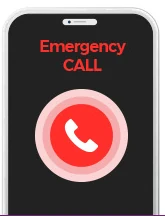 显示Emergency CALL画面的手机