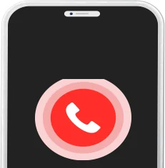 显示Emergency CALL画面的手机